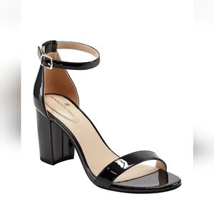 Bandolino Armory Navy Sandals with Block Heel